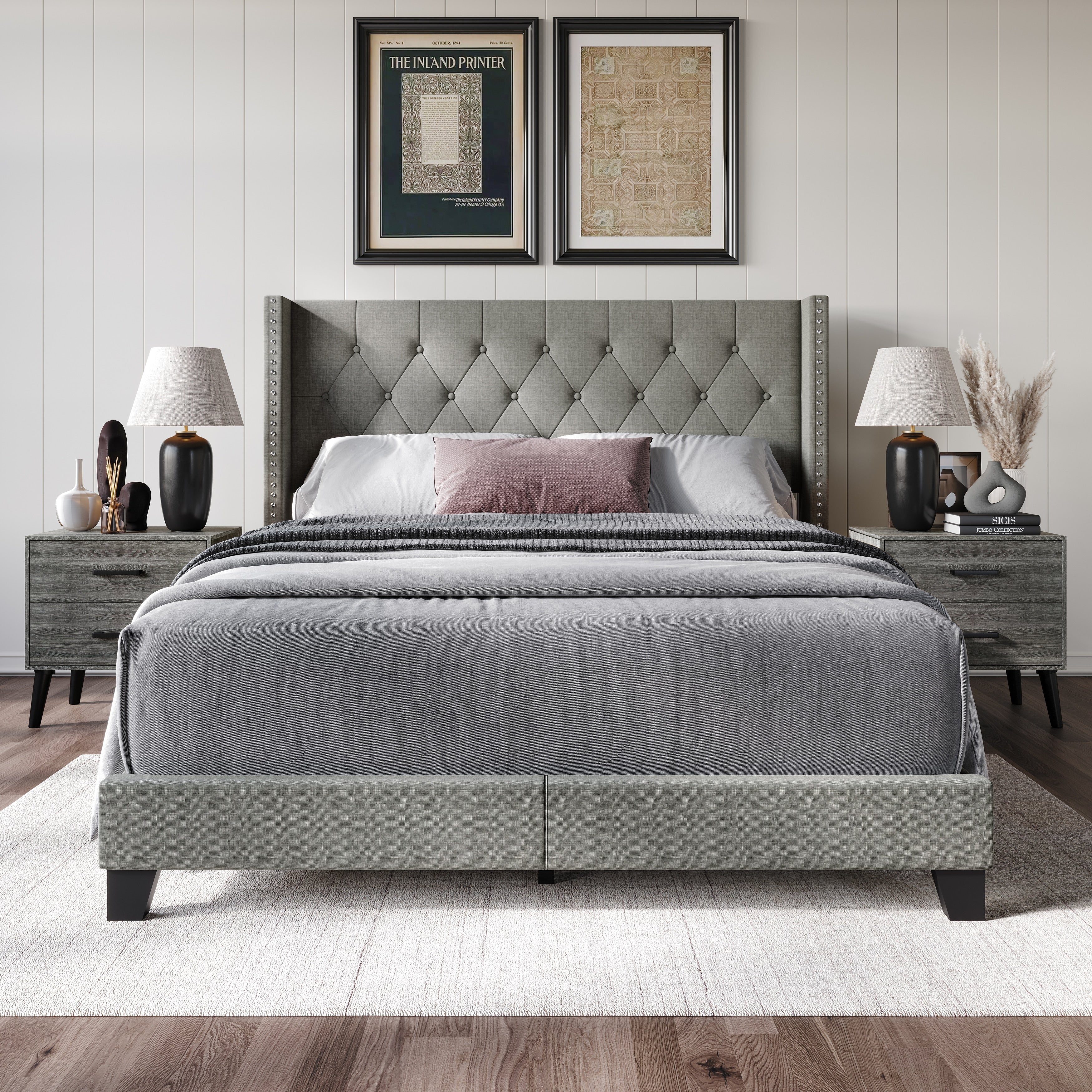Craftporch Elegance Bedroom Set With Two Nightstand