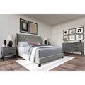 Craftporch Elegance Light Grey Bedroom Set With Two Nightstand And Dresser