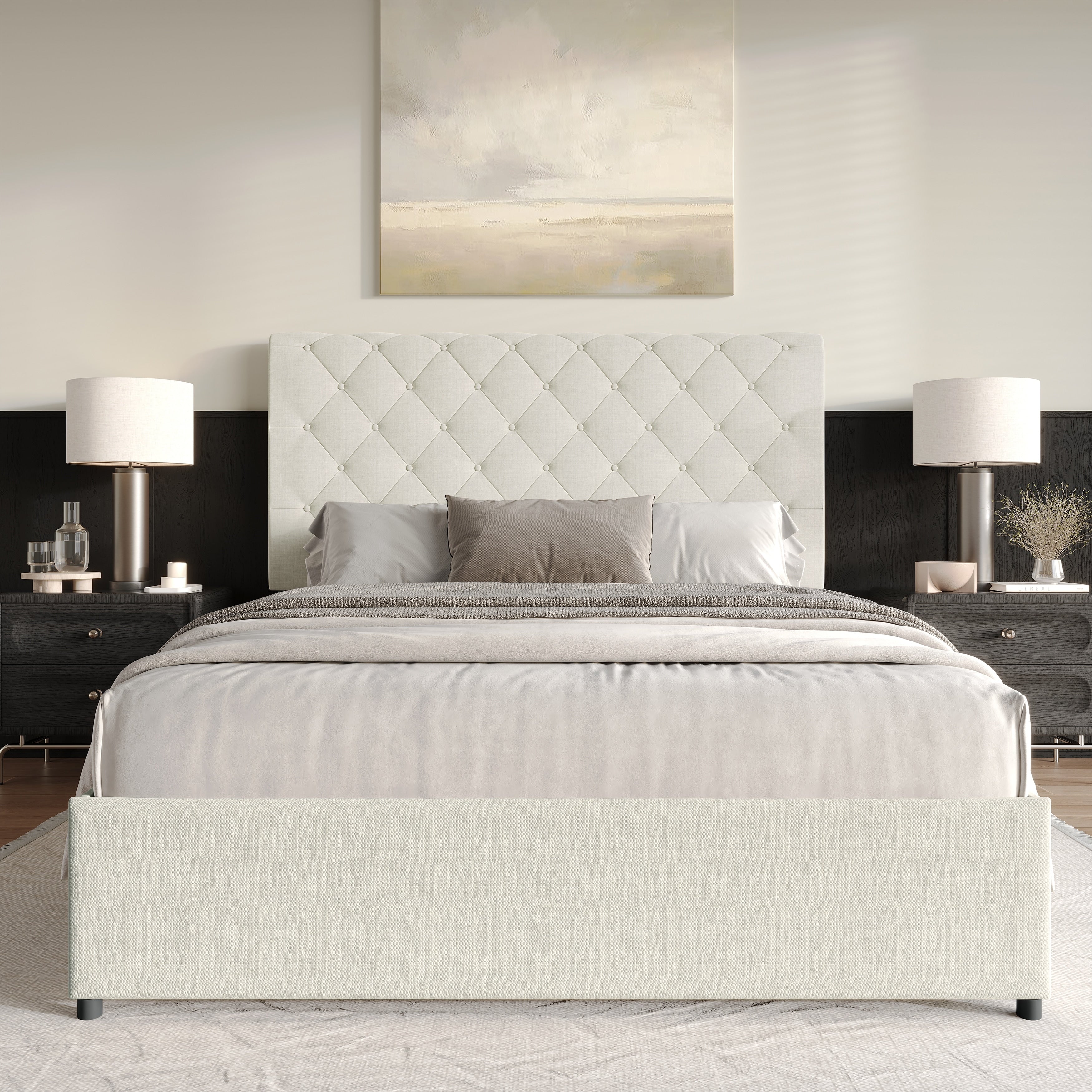 Craftporch Luxury Lift Up Storage Platform Bed