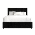 Craftporch Luxury Wingback Platform Lift Up Storage Bed