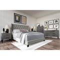 Craftporch Mid Century Light Grey Bedroom Set
