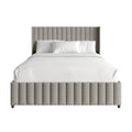 Craftporch Minimalist Wingback Platform Lift Up Storage Bed