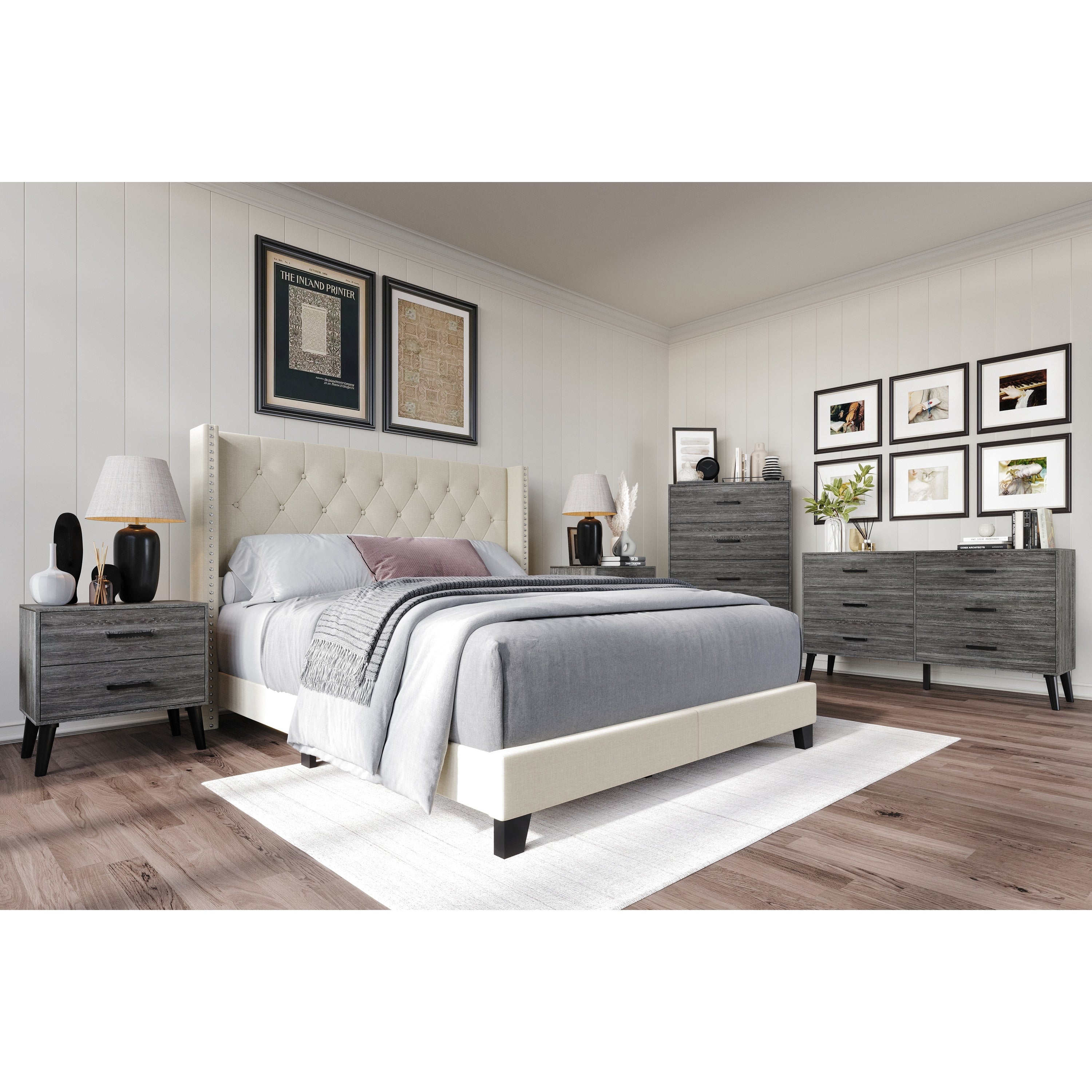 Craftporch Modern 5 Pieces Bedroom Set