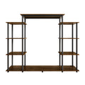 Craftporch Modern Multipurpose Shelf With Cloth Hanging Bar