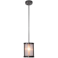 Craftmade 36791 Danbury 1 Light Cylinder Indoor Pendant 8 Inches Wide Matte Black N A