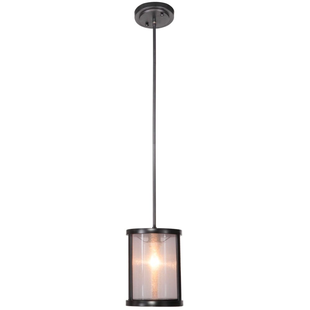 Craftmade 36791 Danbury 1 Light Cylinder Indoor Pendant 8 Inches Wide Matte Black N A