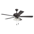 Craftmade Ecf1045 Eos 5 Blade Indoor Led Ceiling Fan With 4 Clear