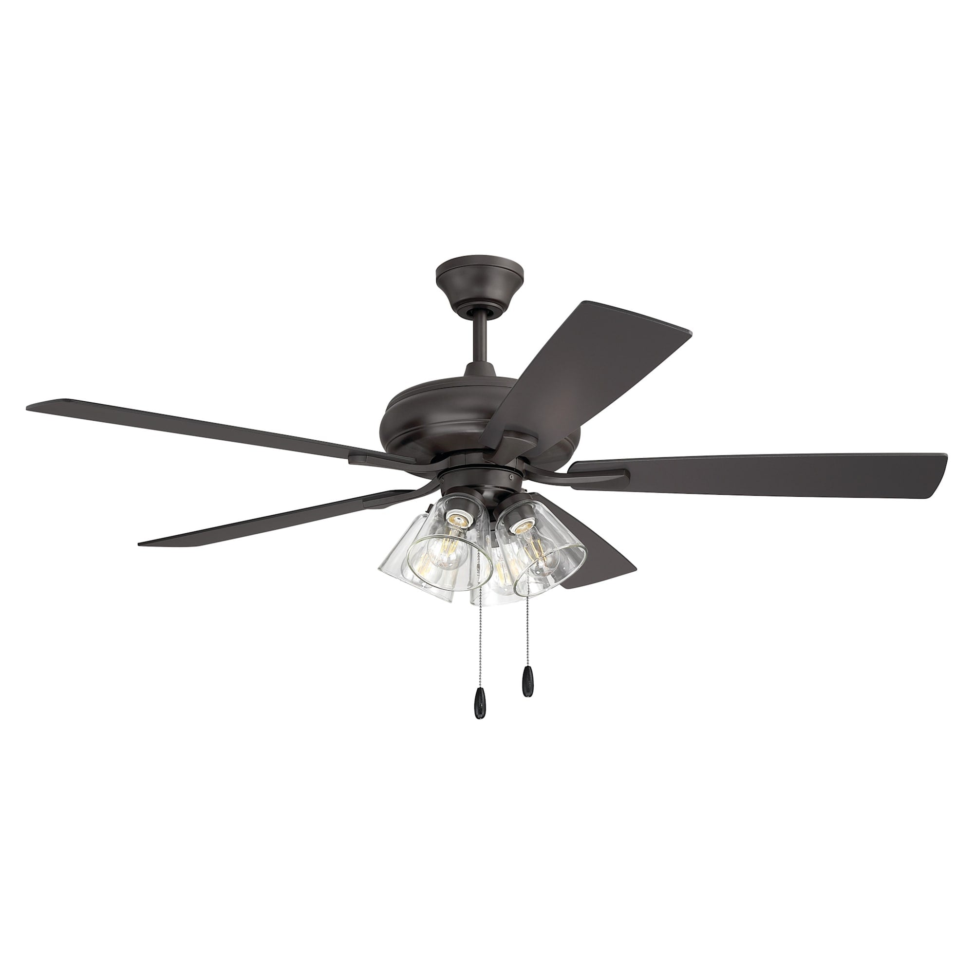 Craftmade Ecf1045 Eos 5 Blade Indoor Led Ceiling Fan With 4 Clear