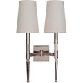 Craftmade 44662 Ella 2 Light 13In Wide Wall Sconce With White Linen Shade N A