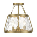 Crawford Three Light Semi Flush Mount