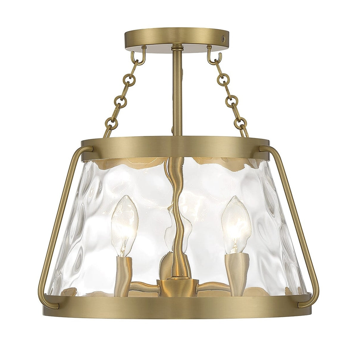 Crawford Three Light Semi Flush Mount