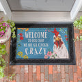 Crazy Coop Embossed Door Mat 30 X 18