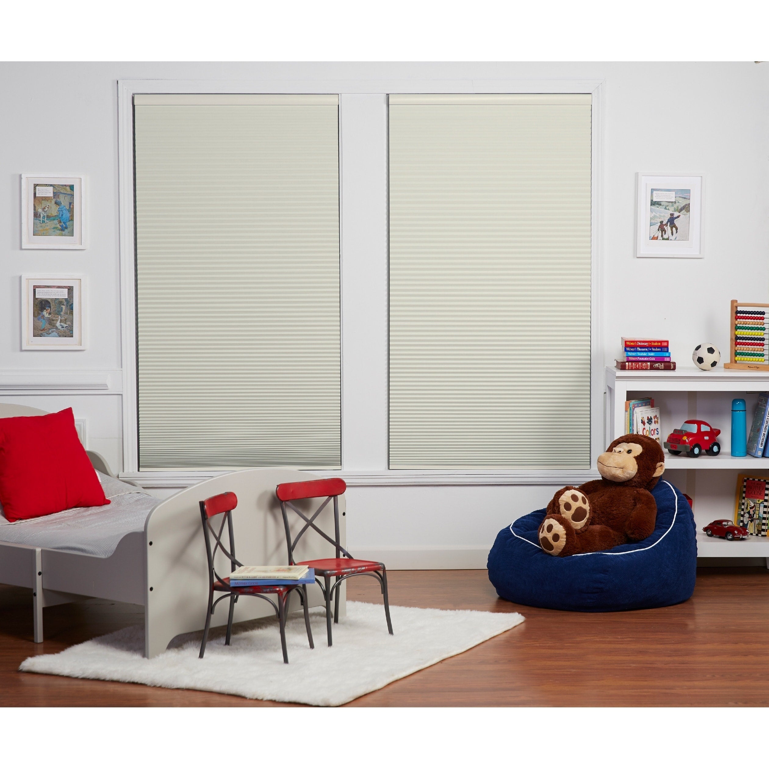 Copper Grove Yerevan 84 Inch Cream White Cordless Blackout Cellular Shade