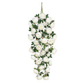 Cream White Artificial Peony Flower Stem Hanging Spray Bush 48In 48 L X 15 W X 6 Dp