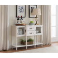 Cream White Wood Console Table