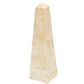 Creative Home Champagne Marble Stone 8 High Obelisk Sculpture Paper Weight 2.4 X 2.4 X 8 H Beige N A