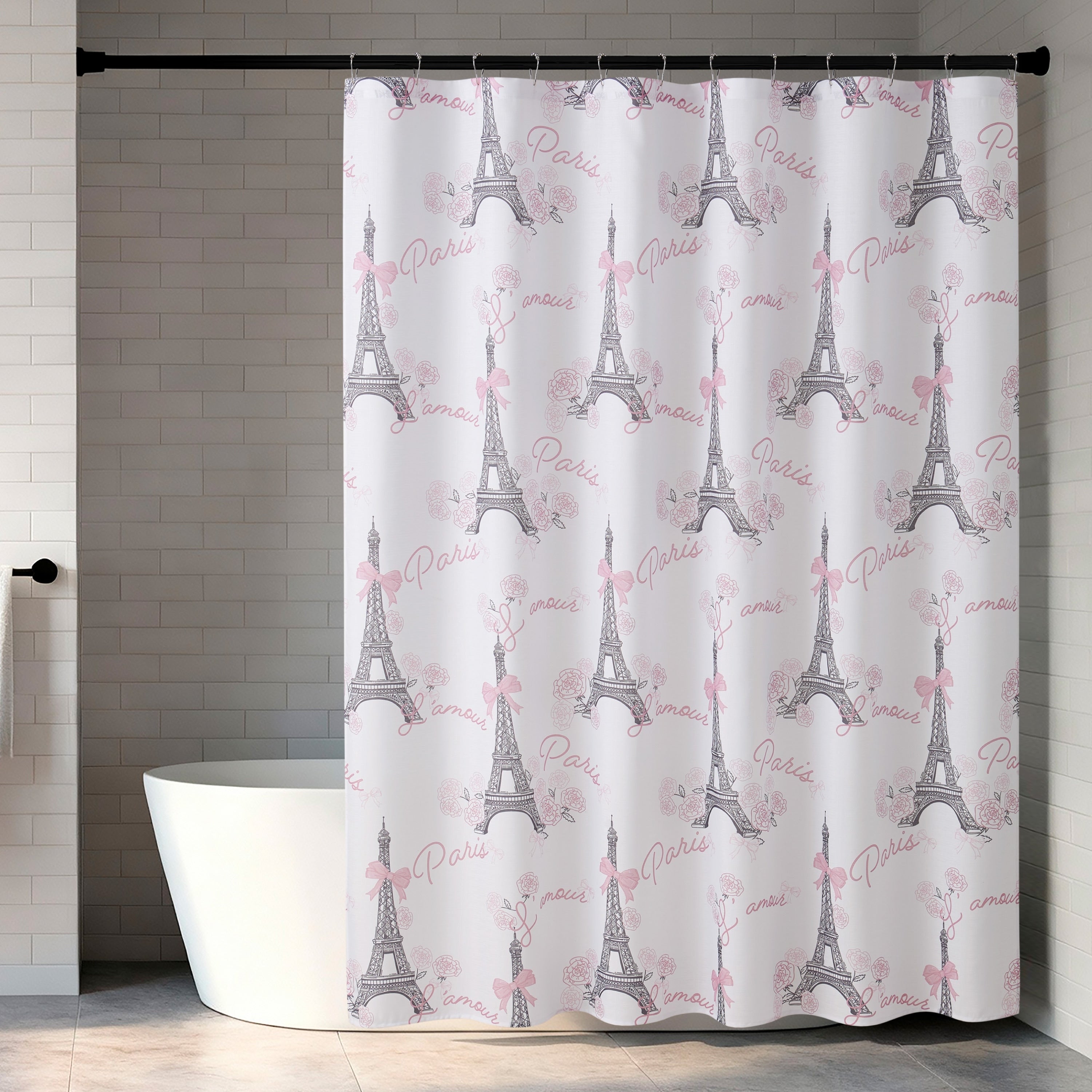 Creative Home Ideas 13 Piece Shower Curtain And Hooks Set