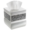 Creative Scents Brushed Nickel Square Tissue Box Cover