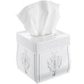 Creative Scents Vintage White Square Tissue Box Cover