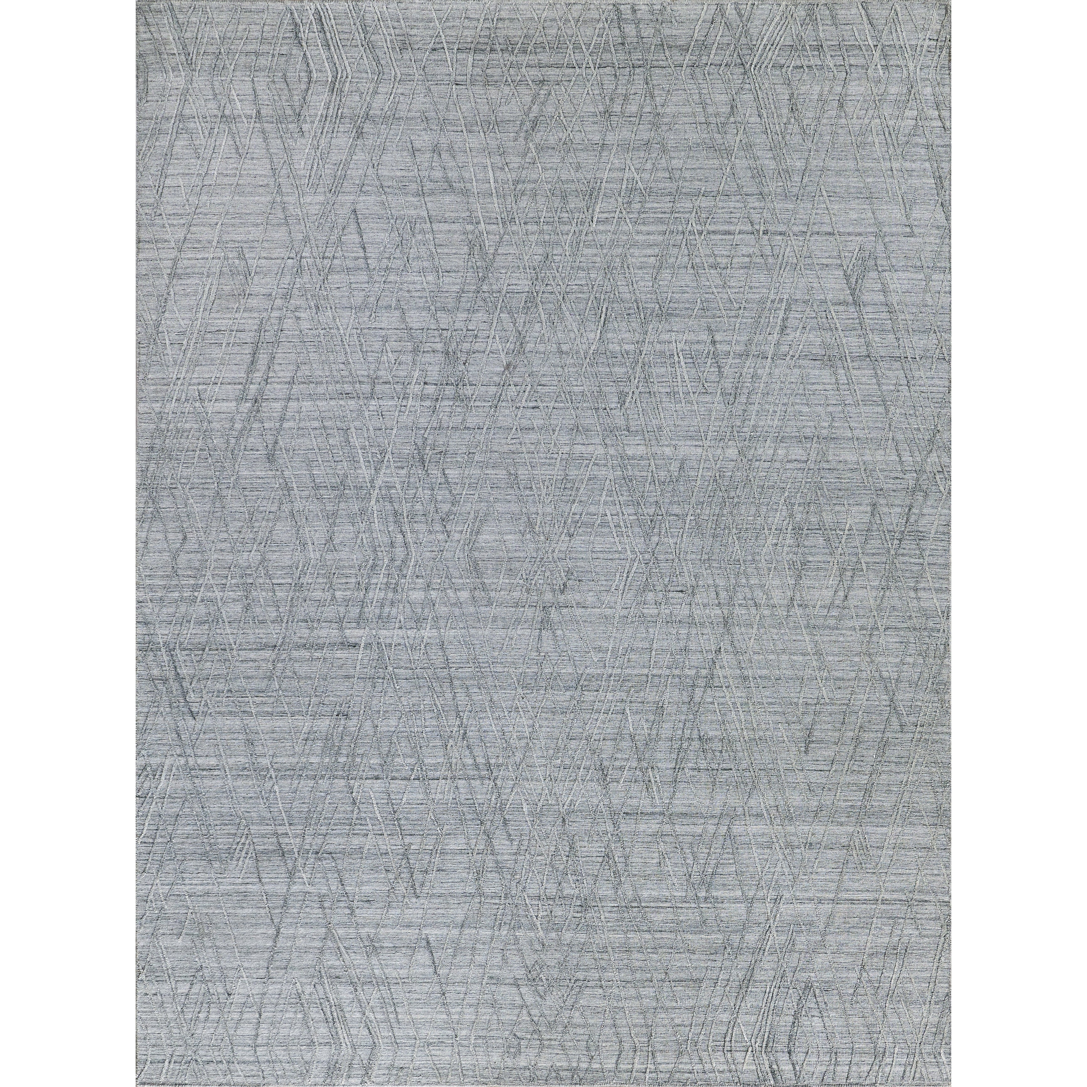 Crescendo Handloomed Bamboo Silk Charcoal Gray Area Rug