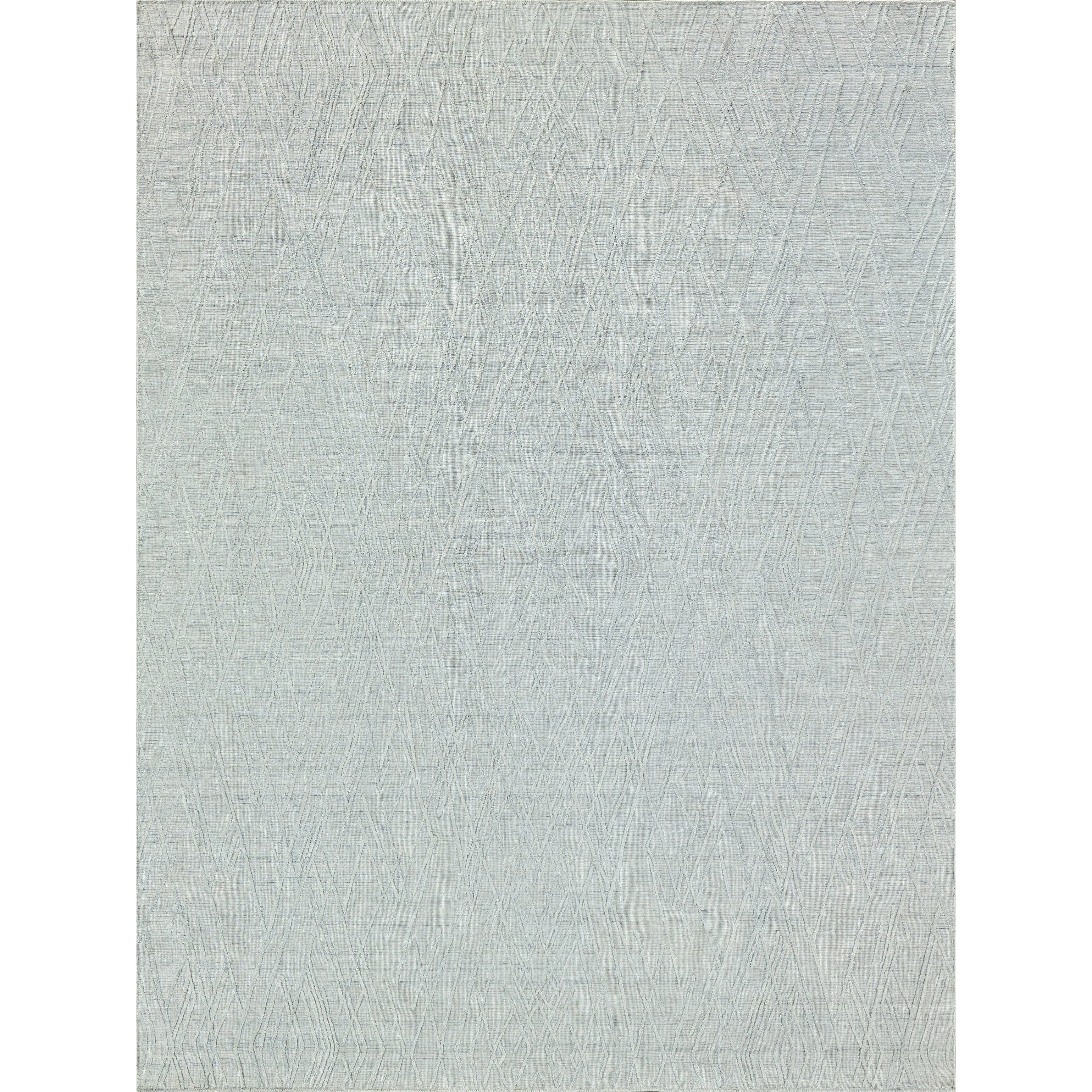 Crescendo Handloomed Bamboo Silk White Area Rug 9 X 12