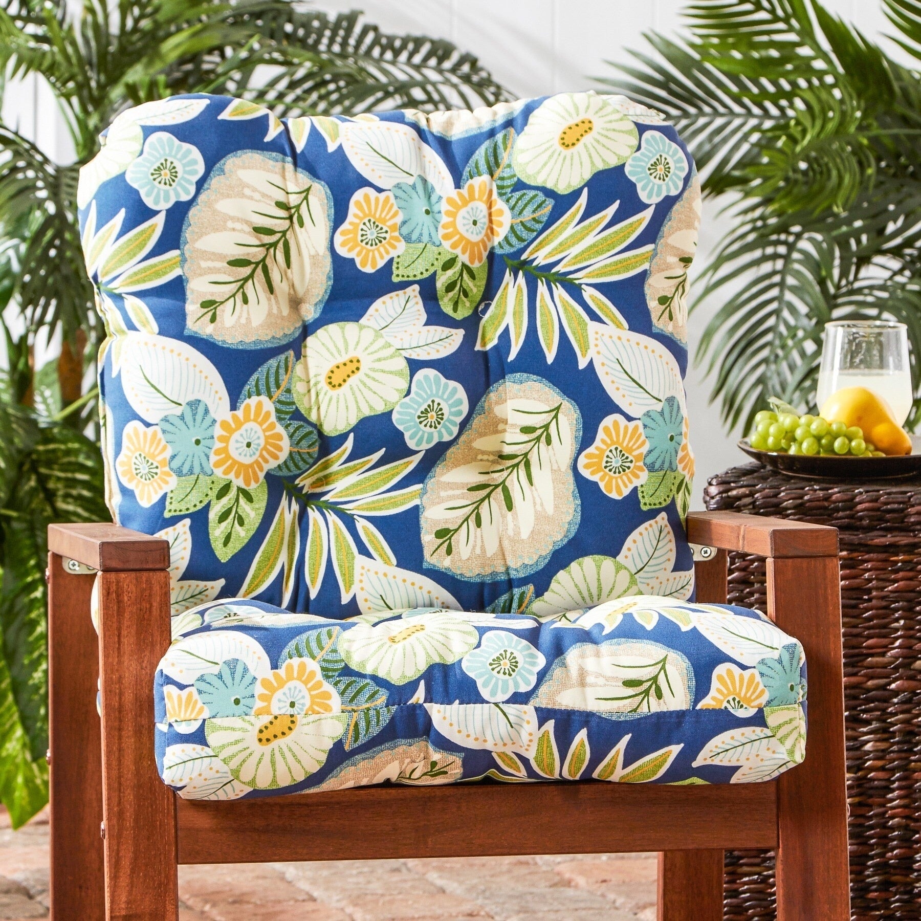 Havenside Home Crescent 21 Inch X 42 Inch Outdoor Seat Back Chair Cushion