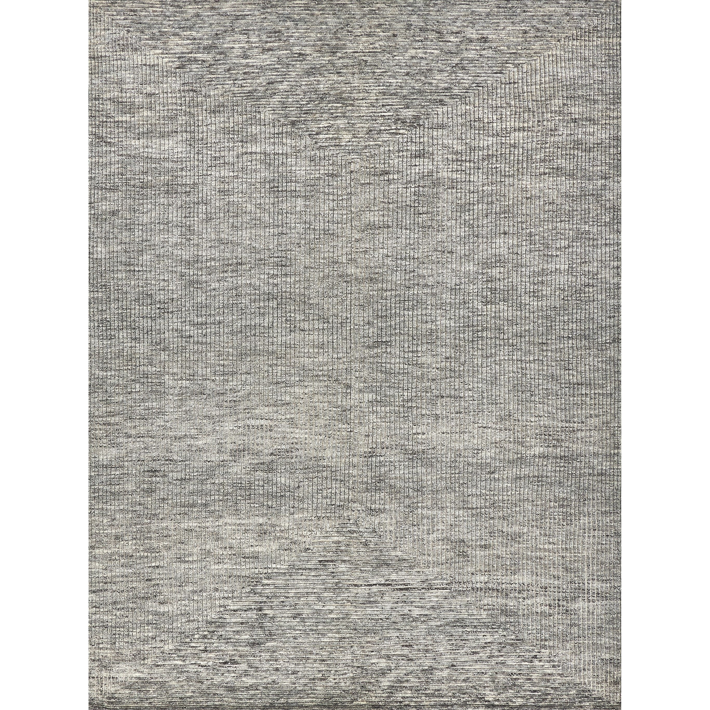 Crescent Hand Knotted New Zealand Wool Gray Area Rug 72 X 163