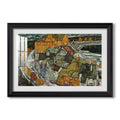 Crescent Of Houses Ii 1915 Egon Schiele Custom Framed Print