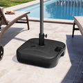 Heavy Duty Patio Market Umbrella Base Water Sand Filled Stand Square 17.7 L X17.7 W X 14.6 H