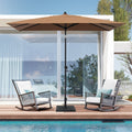 Crestlive Products 9 X 5 Ft Patio Outdoor Rectangular Market Umbrella