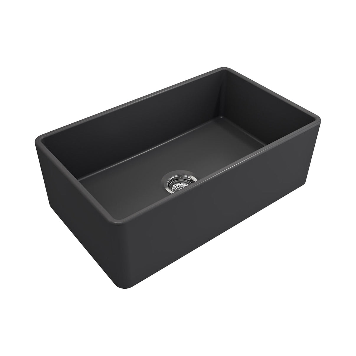 Crestwood 30 Classic Single Bowl Apron Fireclay Sink Charcoal