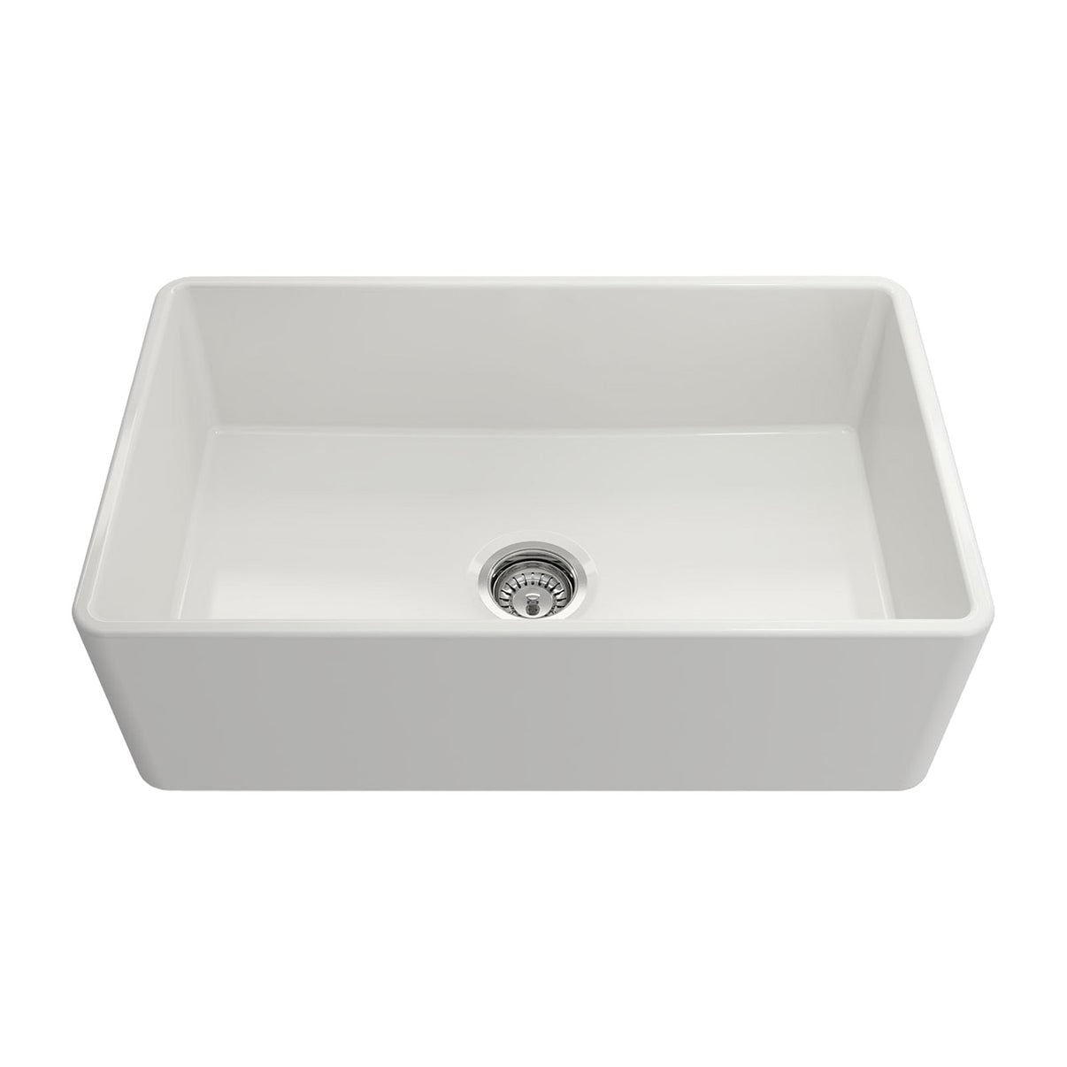 Crestwood 30 Classic Single Bowl Apron Fireclay Sink White
