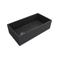 Crestwood 36 Modern Single Bowl Apron Fireclay Sink Charcoal
