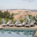 Crete Outdoor Armed Aluminum Wicker Chaise Lounge Set Of 4 By Christopher Knight Home