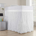 Crinkle Extended Twin Xl 60 Inch Drop 3 Panel Bed Skirt