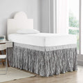 Crinkle Twin Xl 30 Inch Drop 3 Panel Bed Skirt