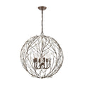 Crislett 25 Inch Wide 6 Light Chandelier In Sunglow Bronze