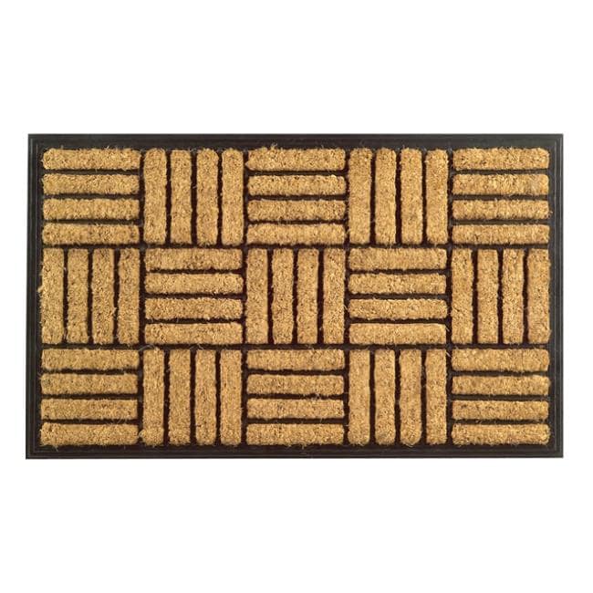 Criss Cross Coir Door Mat 30 X 18