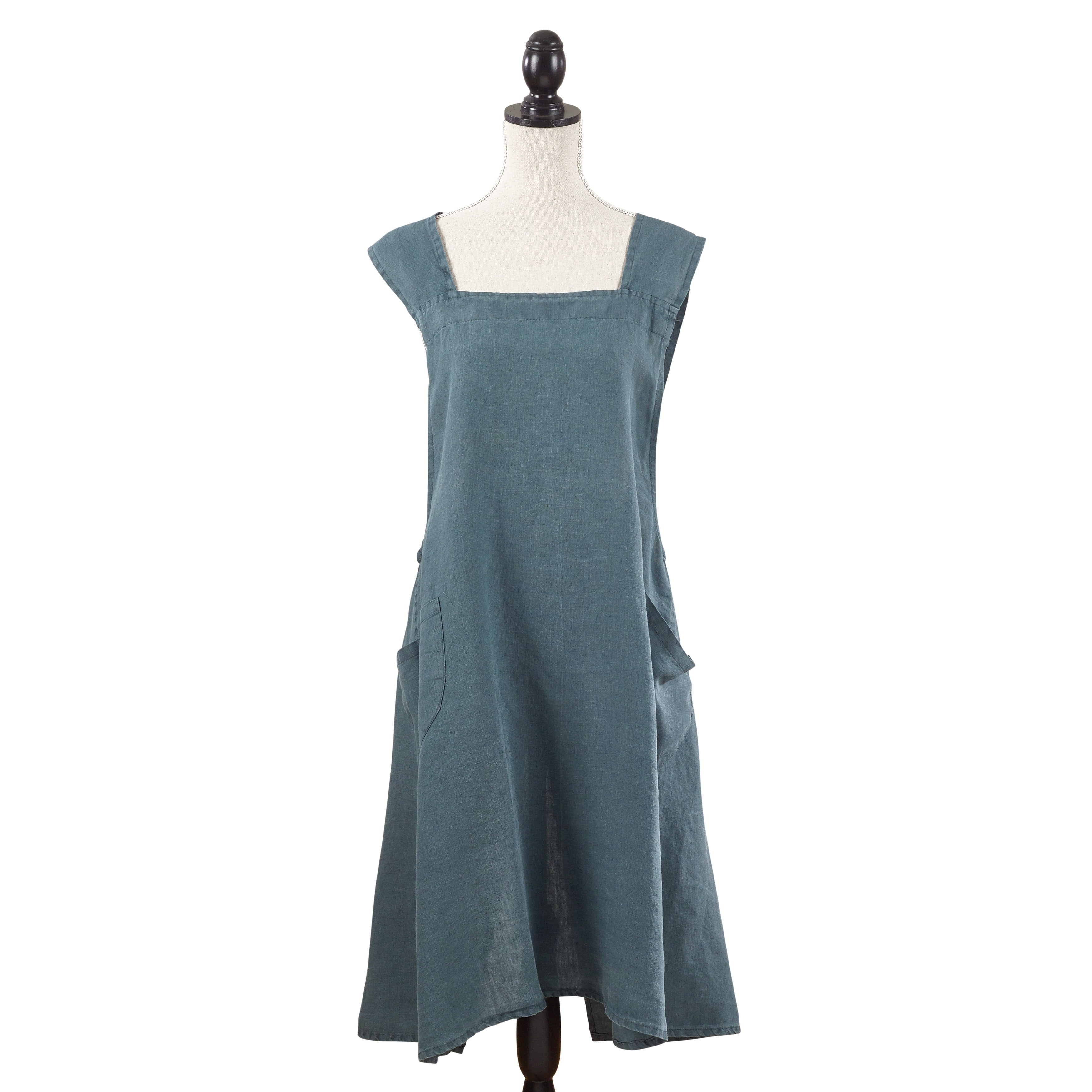Criss Cross No Tie Striped Apron