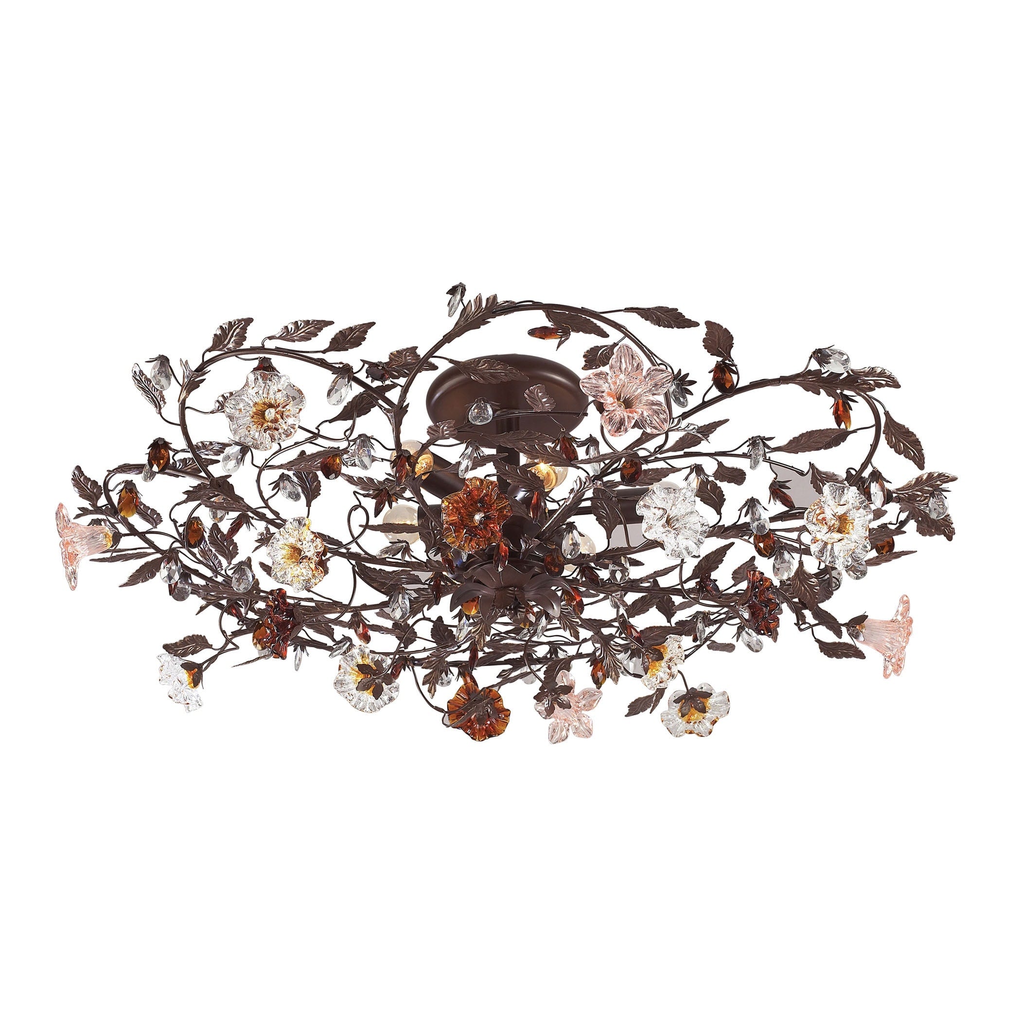 Cristallo 6 Light Semi Flush