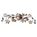 Deep Rust Cristallo Fiore Collection 3 Light Vanity