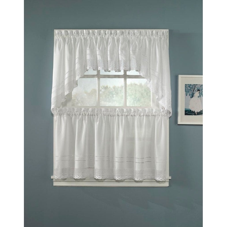 Crochet Valance Swag And Tier Pair Curtain Collection