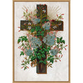 Cross Of Jesus Christ Circa 1910 Framed Canvas Wall Art Print