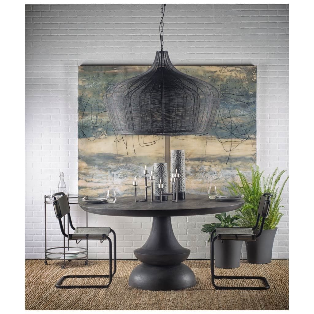 Mercana Crossman Box A B Wooden Dining Table Espresso Brown