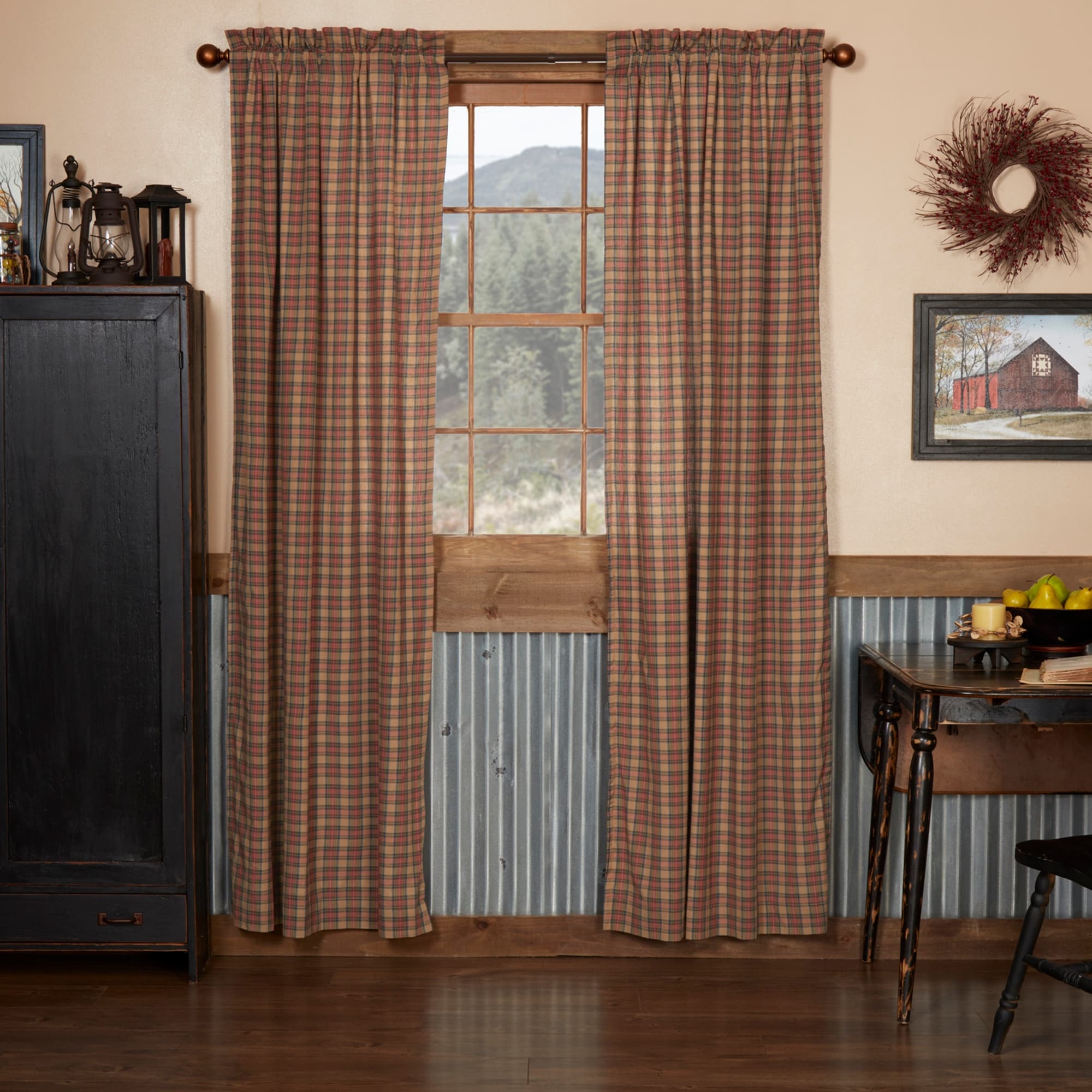 Crosswoods Lined Curtain Panel Set Of 2 84 X 40