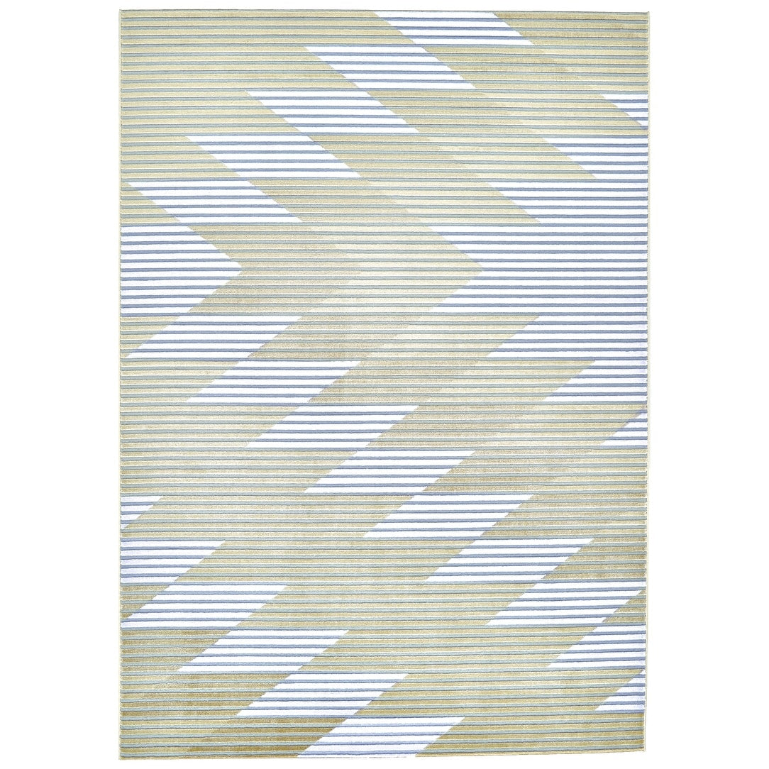 Grand Bazaar Crowford Gray Gold Wool Rug 67 X 96