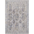 Grand Bazaar Crowford White Gray Wool Rug 18 X 210