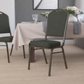 Hercules Series Green Crown Back Stacking Banquet Chair