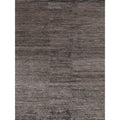 Crush Hand Knotted Bamboo Silk Charcoal Gray Area Rug
