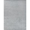Crush Hand Knotted Bamboo Silk Light Silver Area Rug